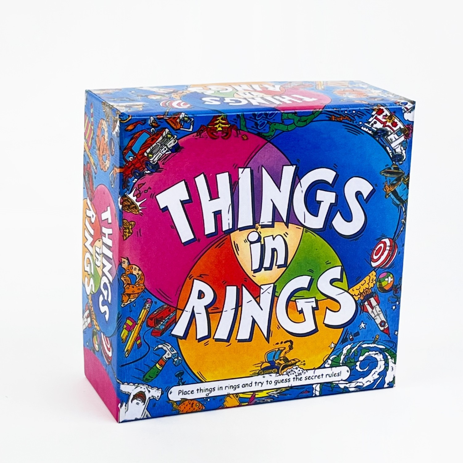 Board Game Harmonies - Things In Rings Familienkarte Lighthearted Logikkartenspiel