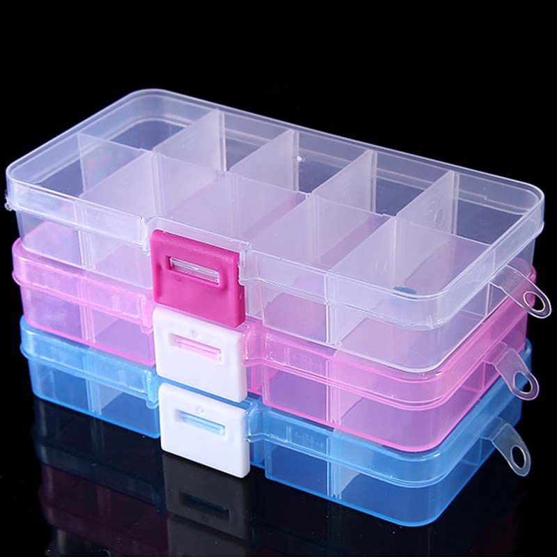 Token Tray Organizer - 10-Gitter-Nagelkunst-Organizer-Box zur Aufbewahrung von Werkzeugen. Wählen