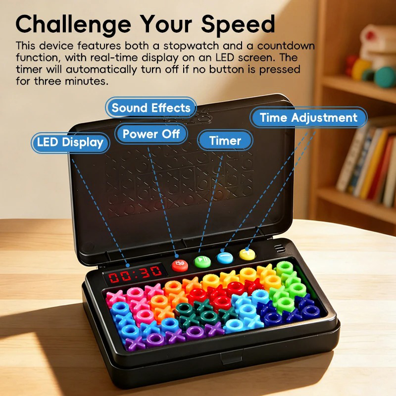 Board Game For 6 Years Old - KNYYSECQ Smart XO Puzzle Kinderpuzzle Herausforderungsspiel