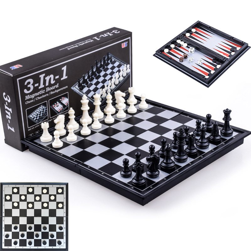 Board Game Zenith - Faltbares magnetisches Schach, 25 cm, Dame,
