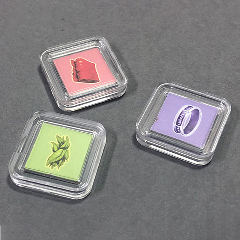 Board Game Verdant - 10 Stück quadratische, durchsichtige Kunststoff-Schutzbehälter für