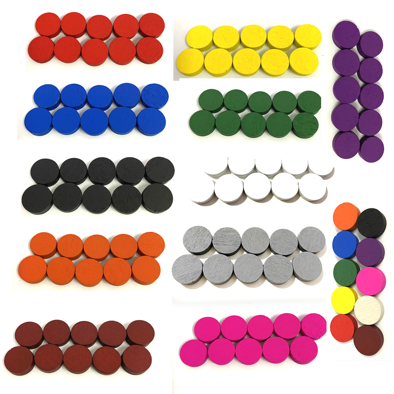 Board Game Verdant - 100 stück Durchmesser 15*5 MM Holz