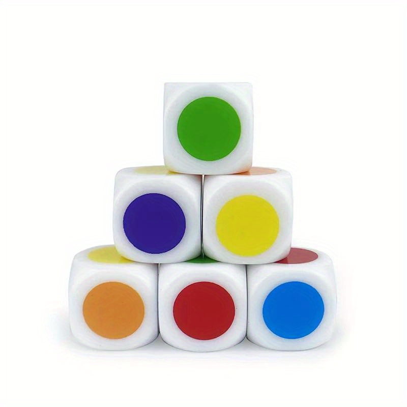 Board Game Yahtzee - 10 Stück mehrfarbige 6-seitige Zahlenwürfel, Gaming-Zubehör