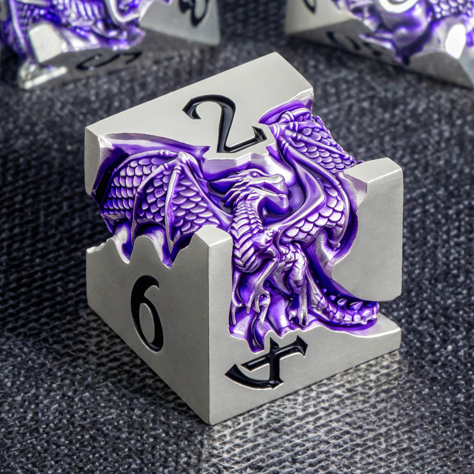 Board Game Dungeons And Dragons - Drachen DND Würfelset für Rollenspiele, Lila