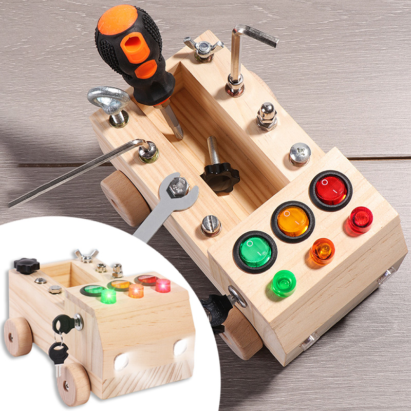 Board Game For 6 Years Old - Holz Montessori Beschäftigt Bord Sensorischen Spielzeug