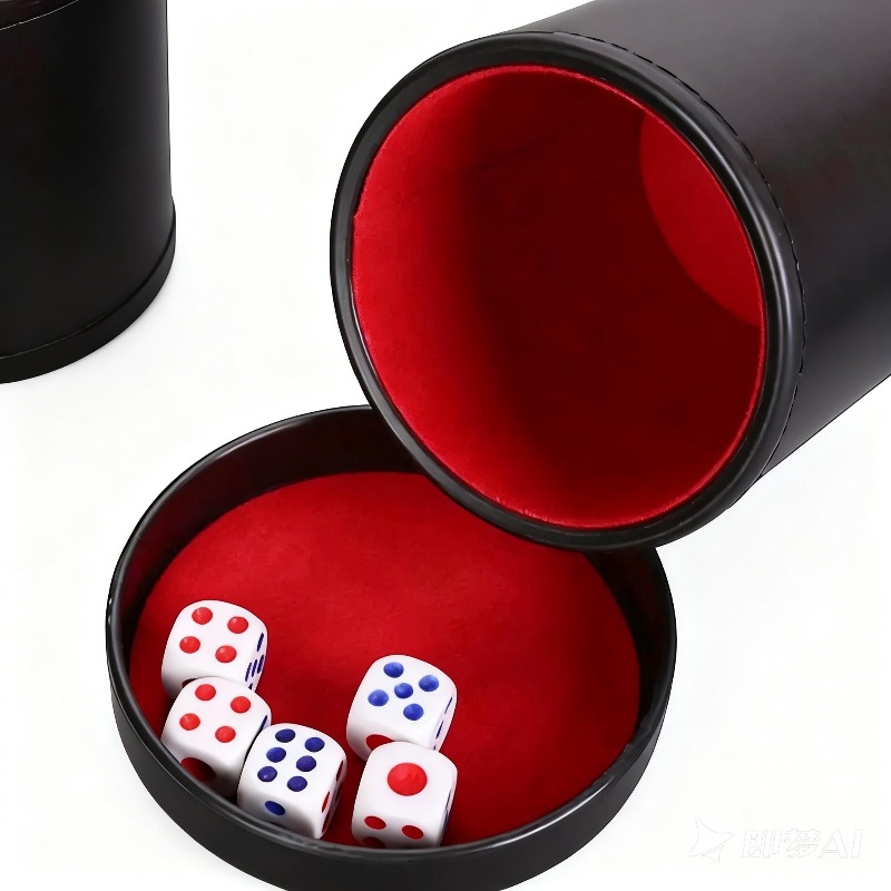 Orange-Grün-Roter Leder-Würfel – Board Game Yahtzee Bewertung und Preis