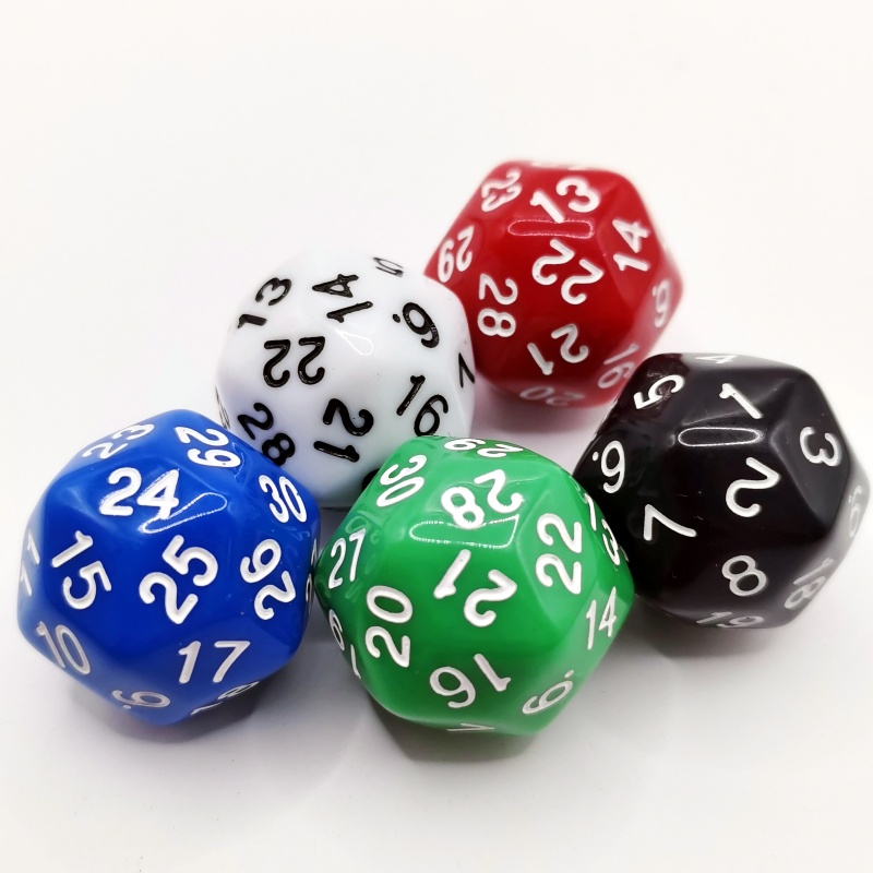 5 Stück Würfel 30 Seiten D30 D – Board Game Yahtzee Bewertung und Preis