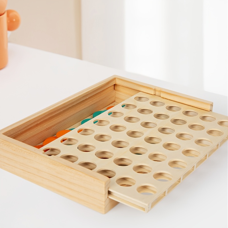 4-in-reihiges Holzbrettspiel – – Board Game For 2 People Bewertung und Preis