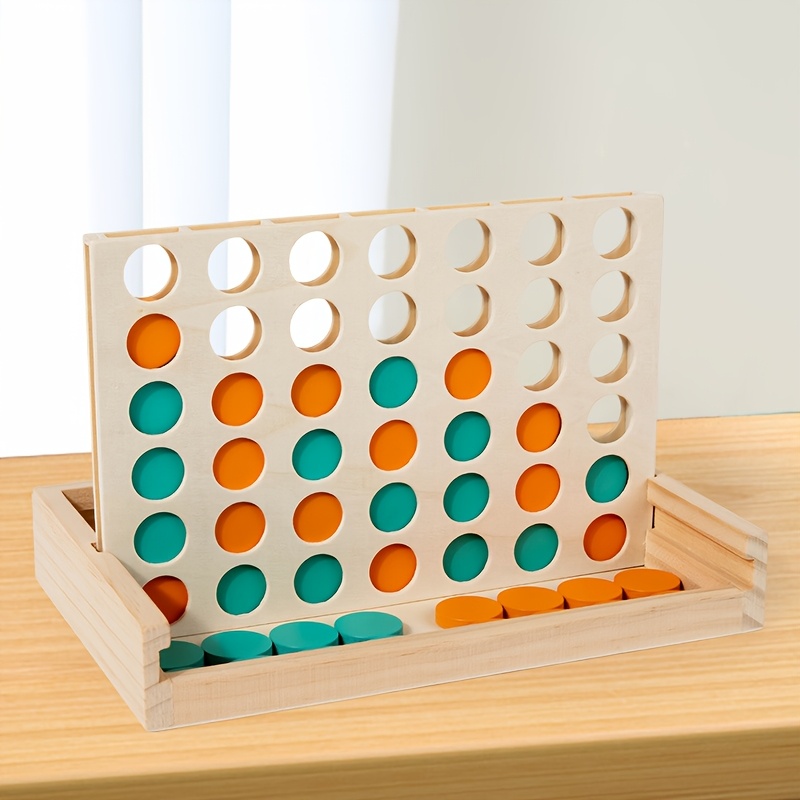 4-in-reihiges Holzbrettspiel – – Board Game For 2 People Bewertung und Preis