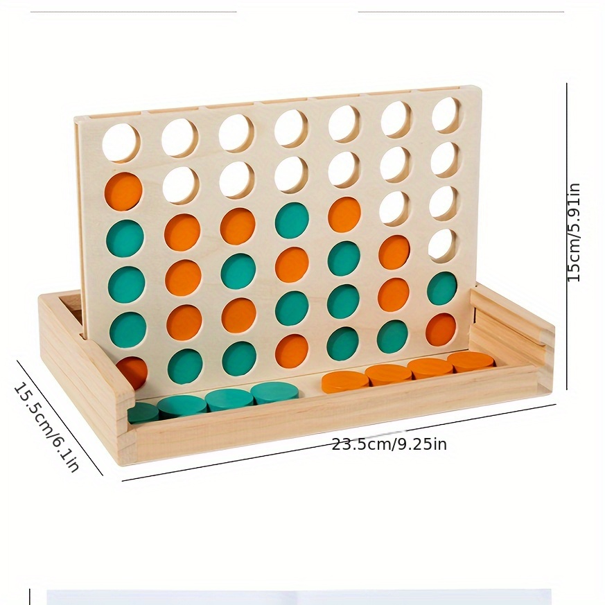 4-in-reihiges Holzbrettspiel – – Board Game For 2 People Bewertung und Preis