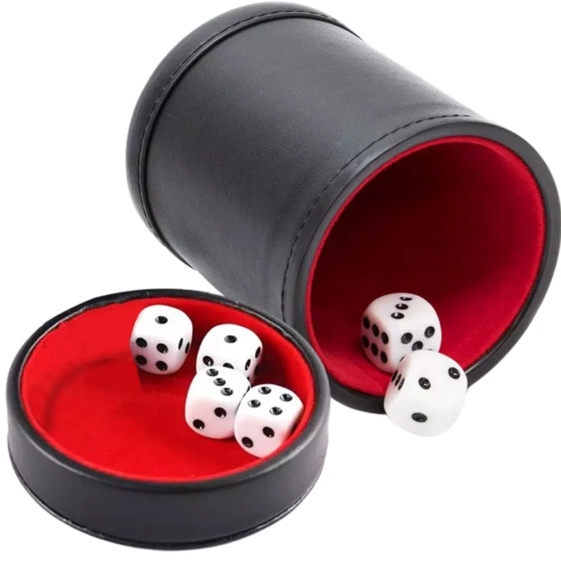 Lederwürfelbecher mit Deckel,  – Board Game Yahtzee Bewertung und Preis