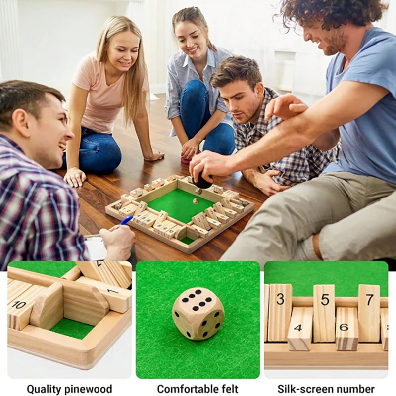 Klassisches 4-seitiges Brettsp – Board Game Instruction Bewertung und Preis