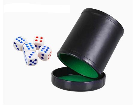 Lederwürfelbecher mit Deckel,  – Board Game Yahtzee Bewertung und Preis