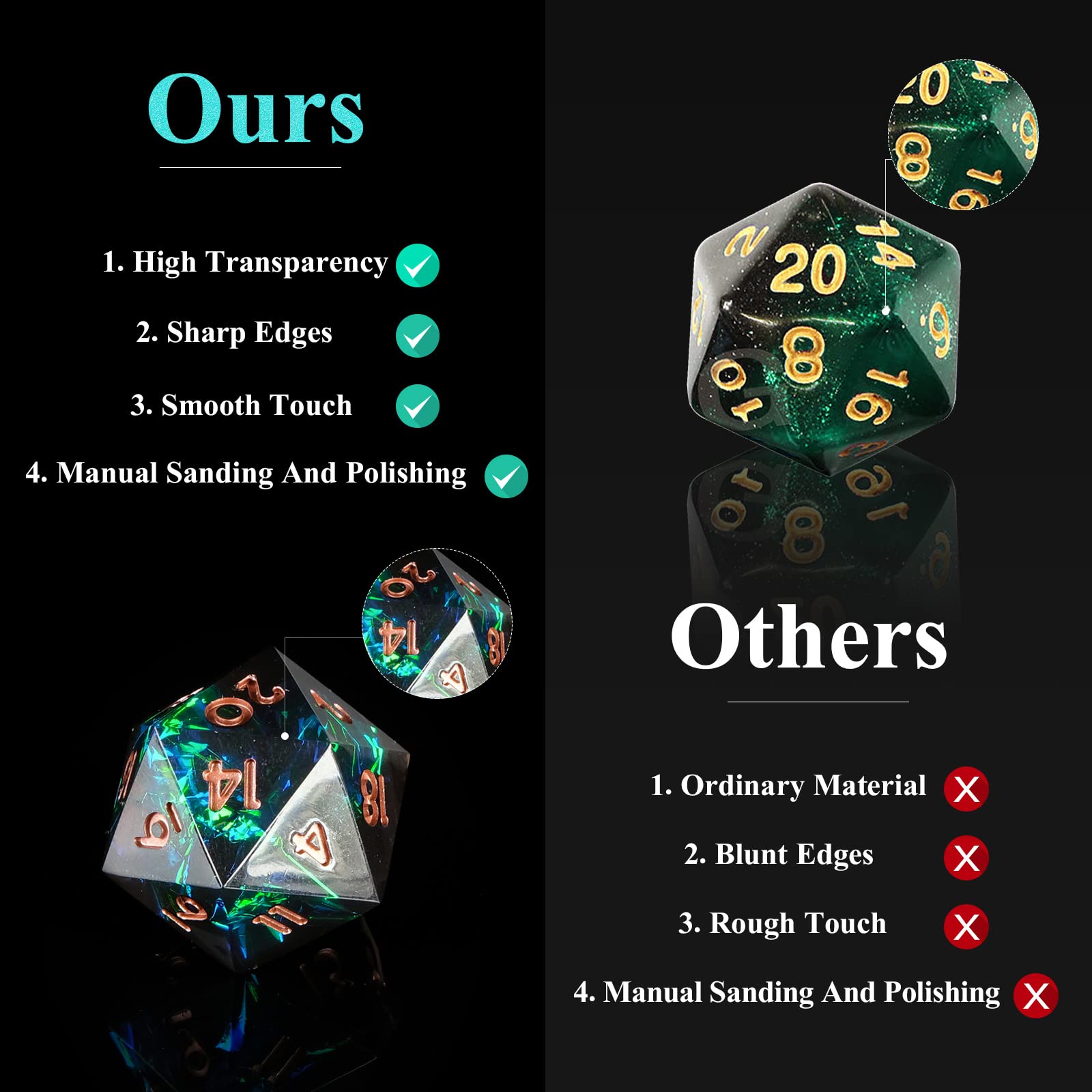 Harz scharfe Kante und Würfel  – Board Game Dungeons And Dragons Bewertung und Preis