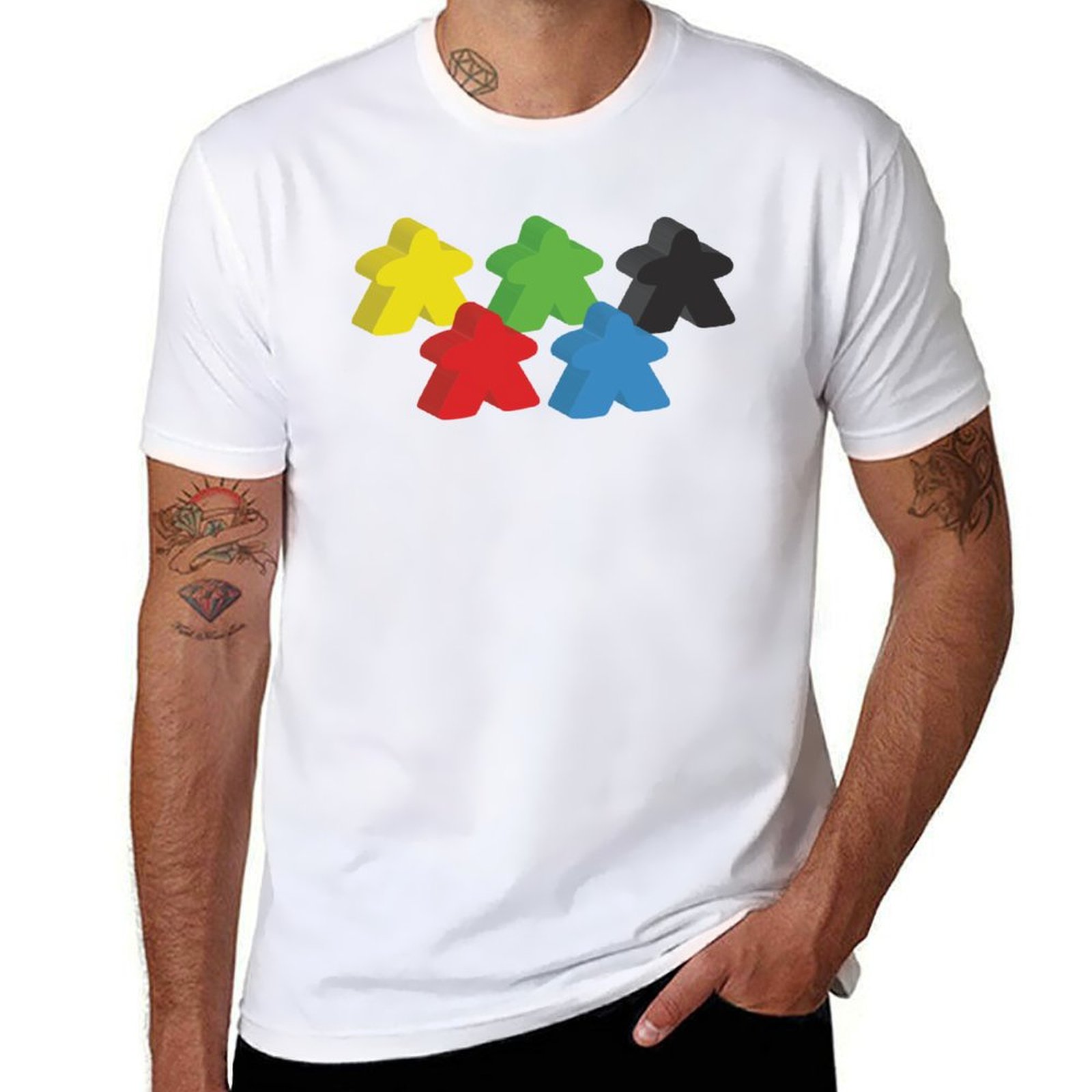 Set mit 5 Meeples (Brettspiel- – Meeple Token Set Bewertung und Preis